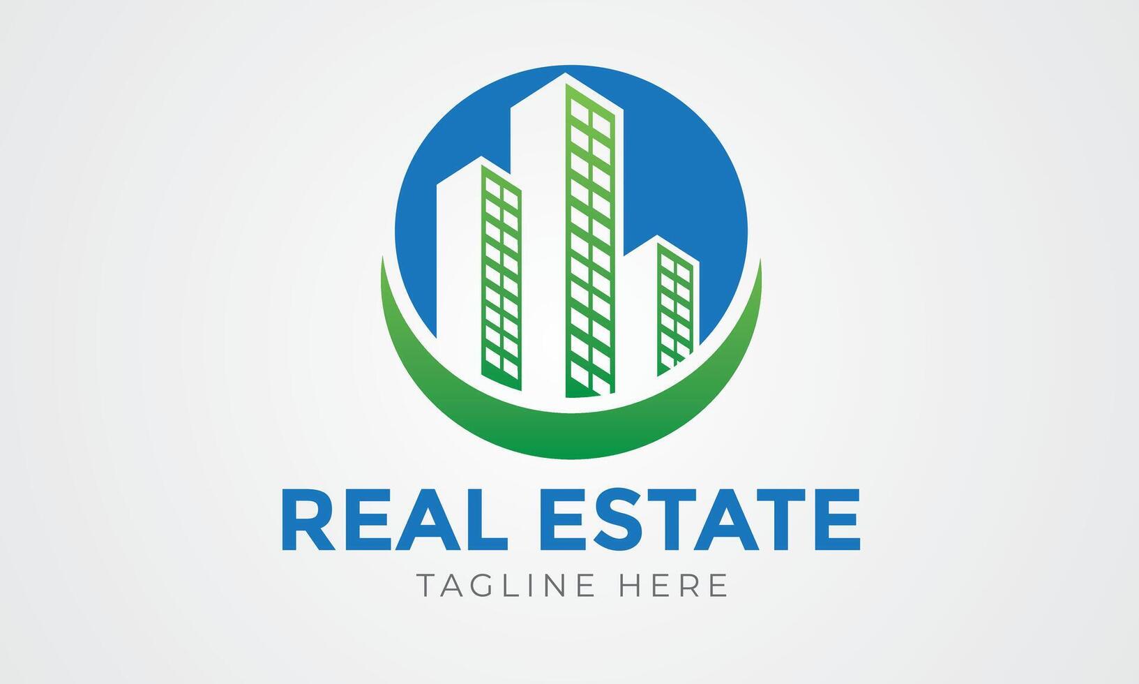 Logo template real estate, apartment, house, rental, business vector