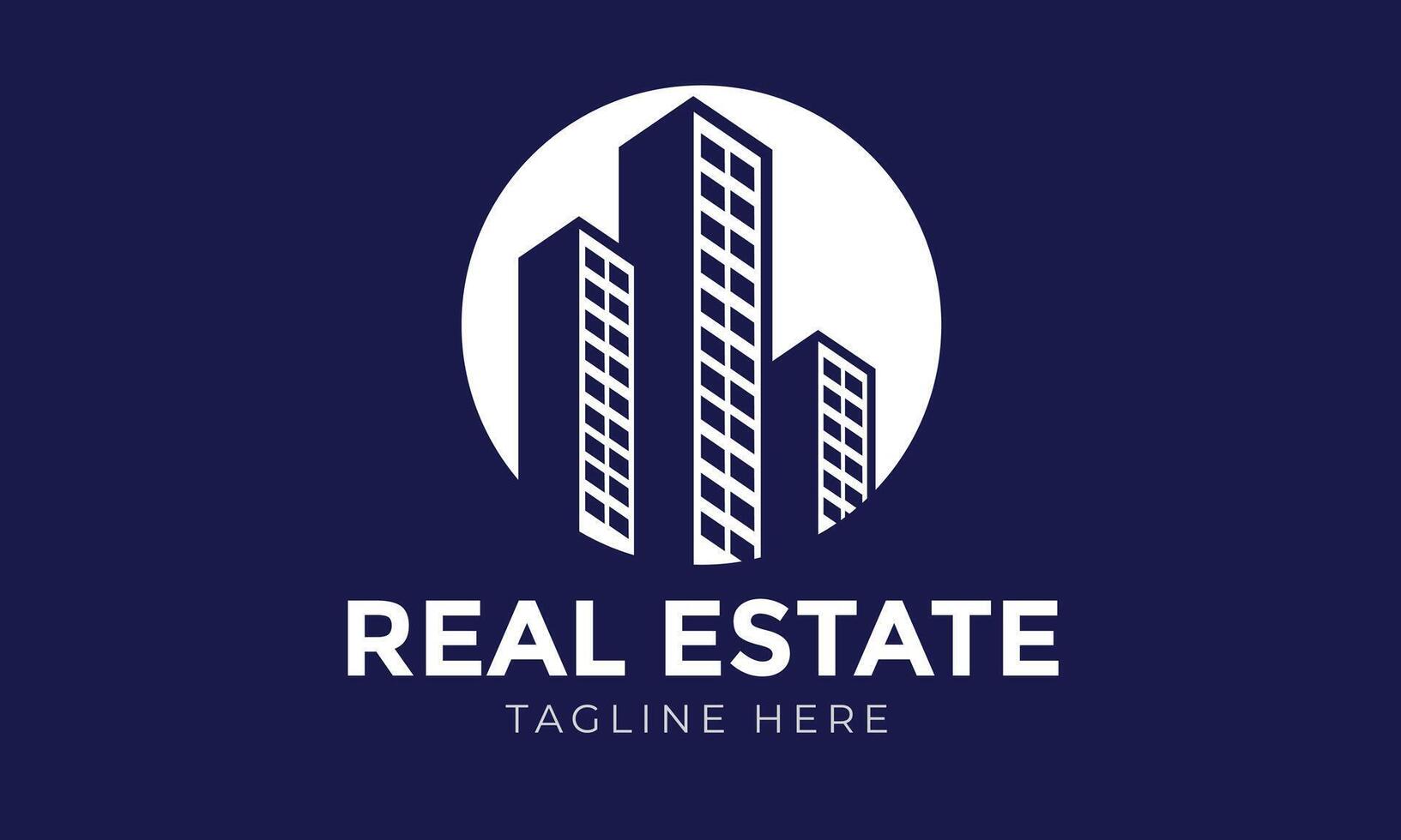 Logo template real estate, apartment, business. vector