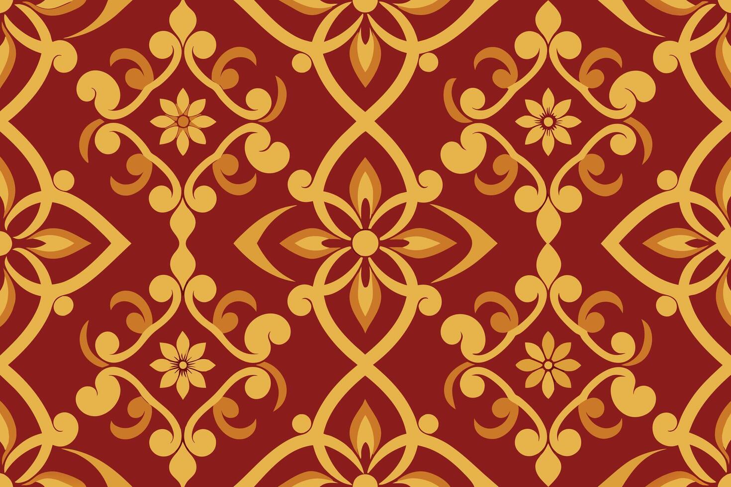 vintage tiles patterns antique seamless design vector