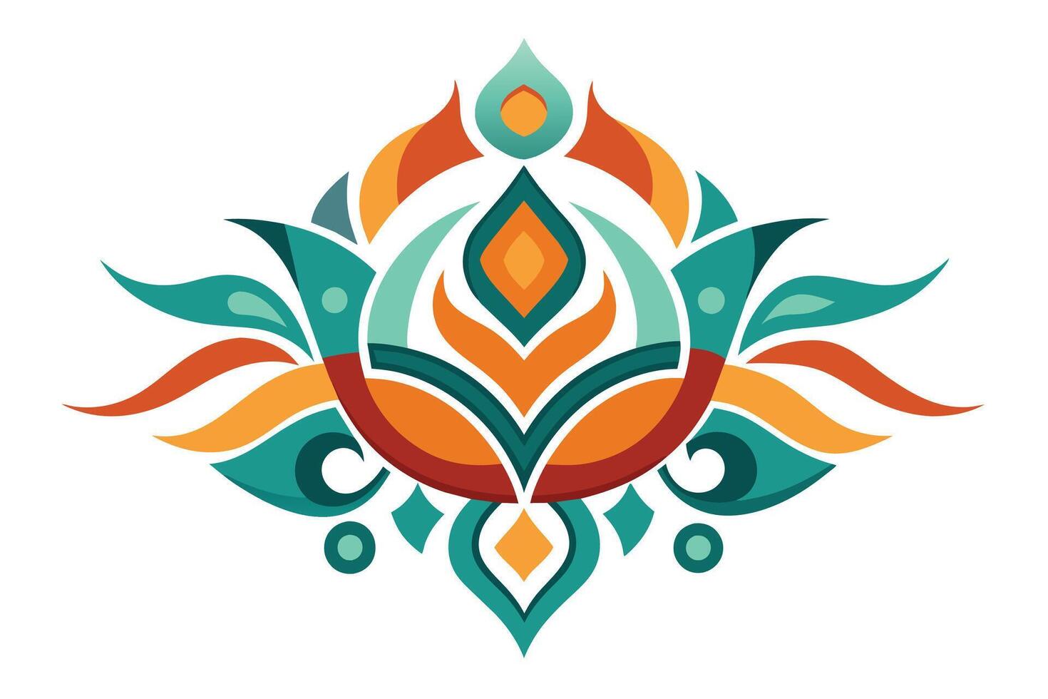 Abstract shape on White Background vector