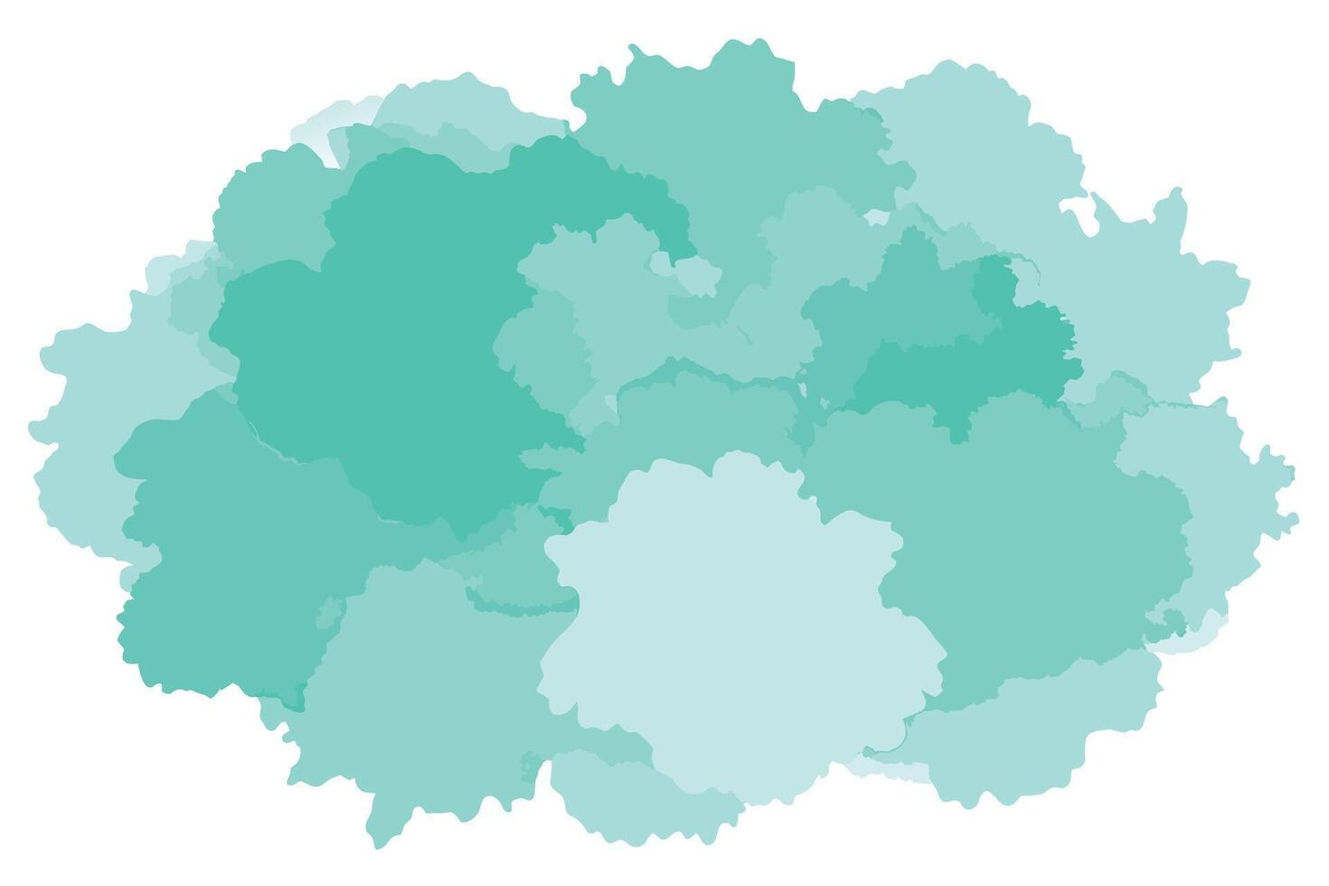 Pretty Watercolor Background In Turquoise Color vector