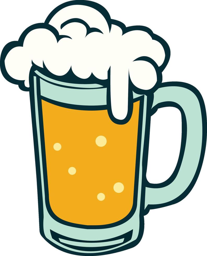 Cup Of Beer Illustration Vector