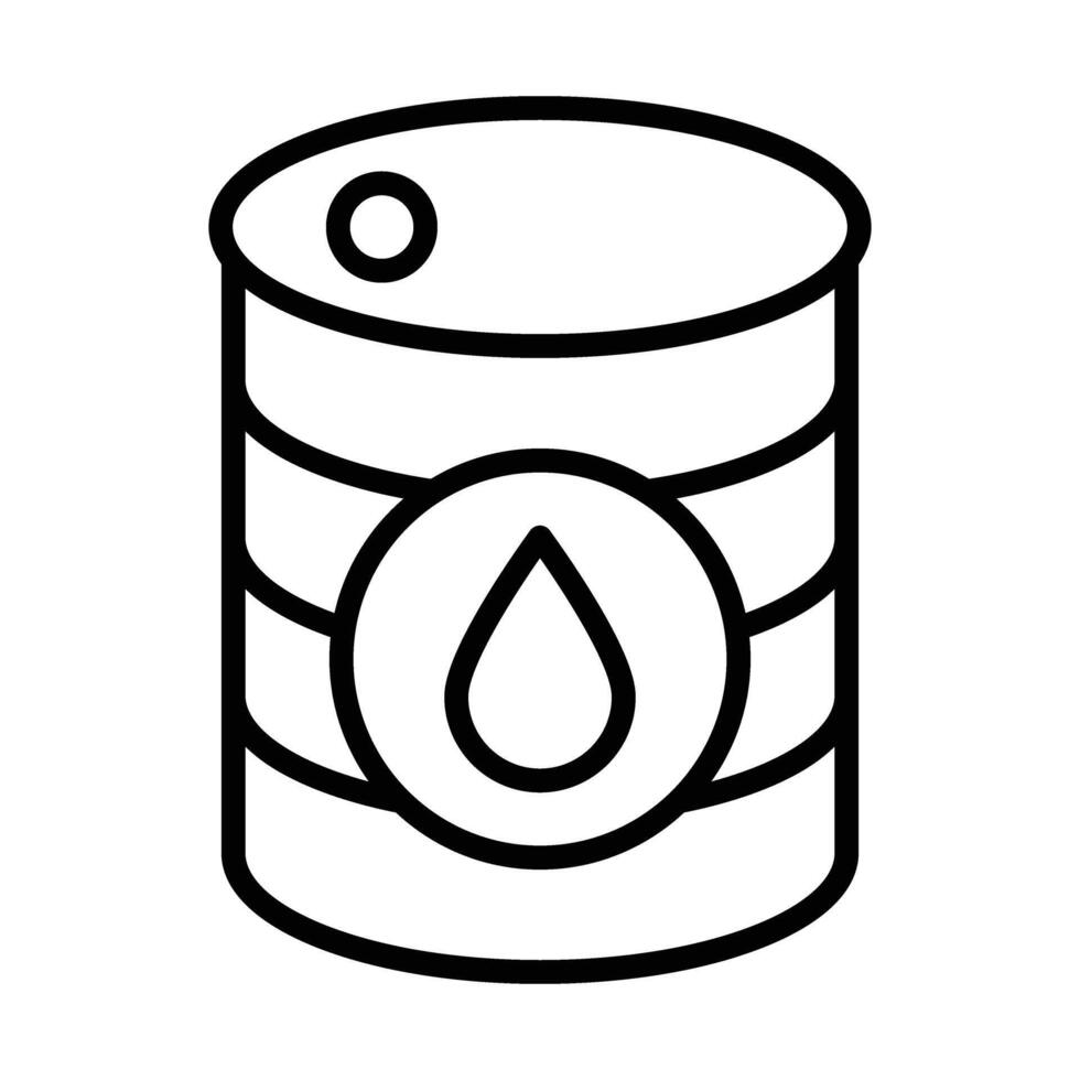Oil Drum Vector Icon Design