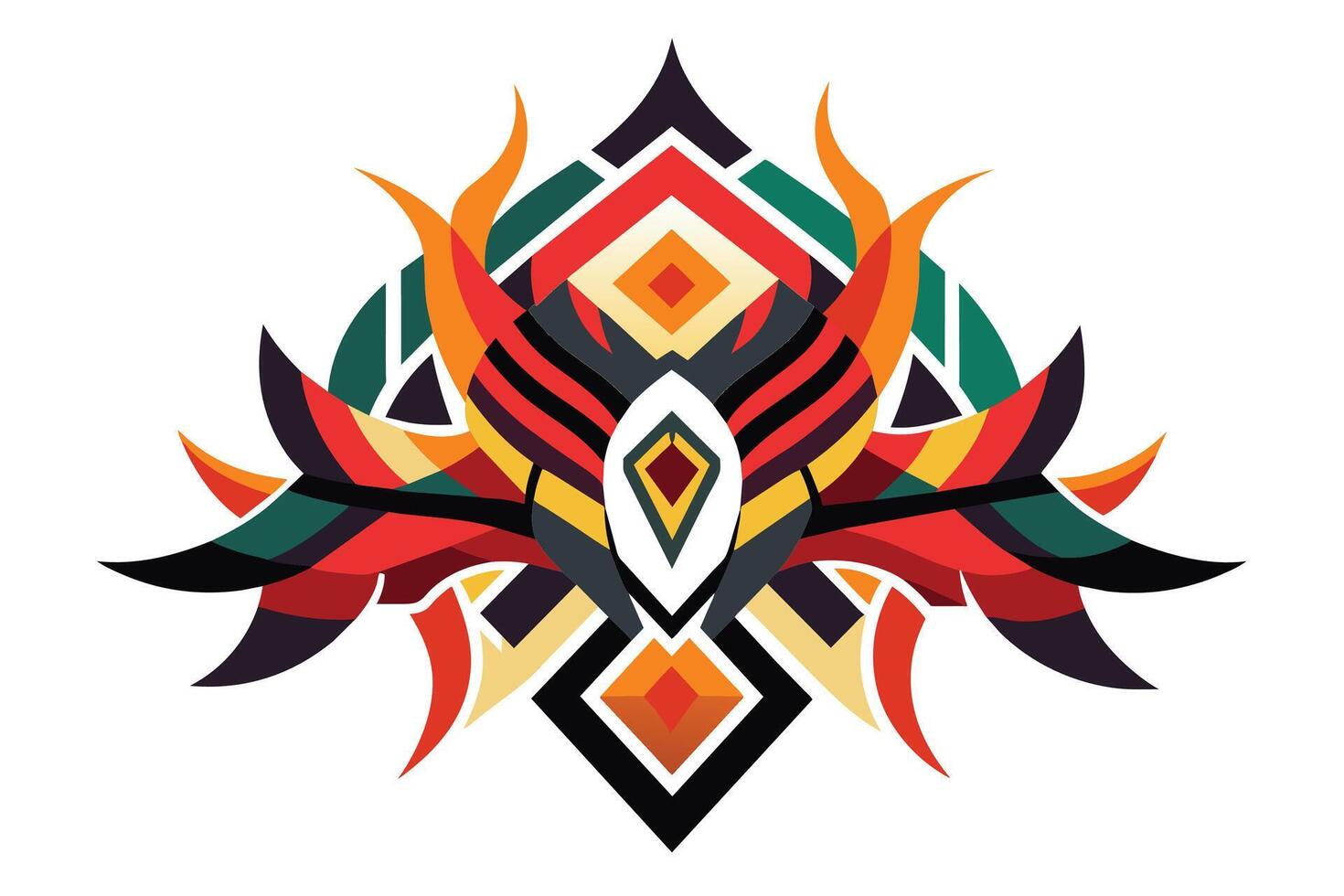 Abstract shape on White Background vector