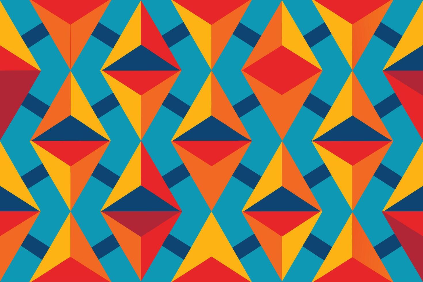 Seamless abstract geometric pattern design vector