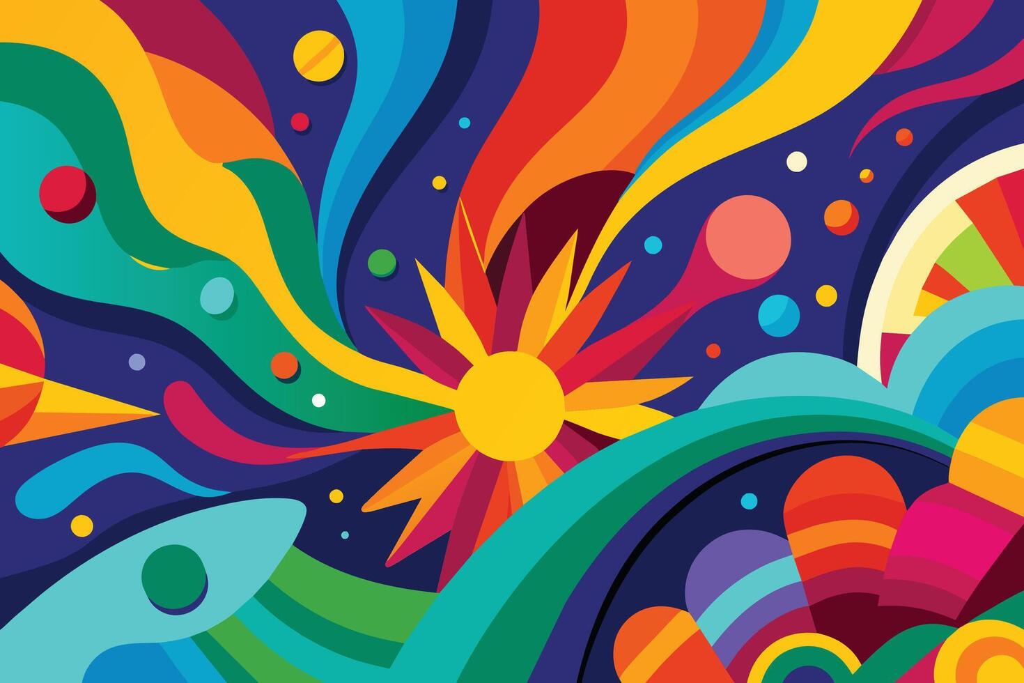 Colorful fine Art Abstract Background vector