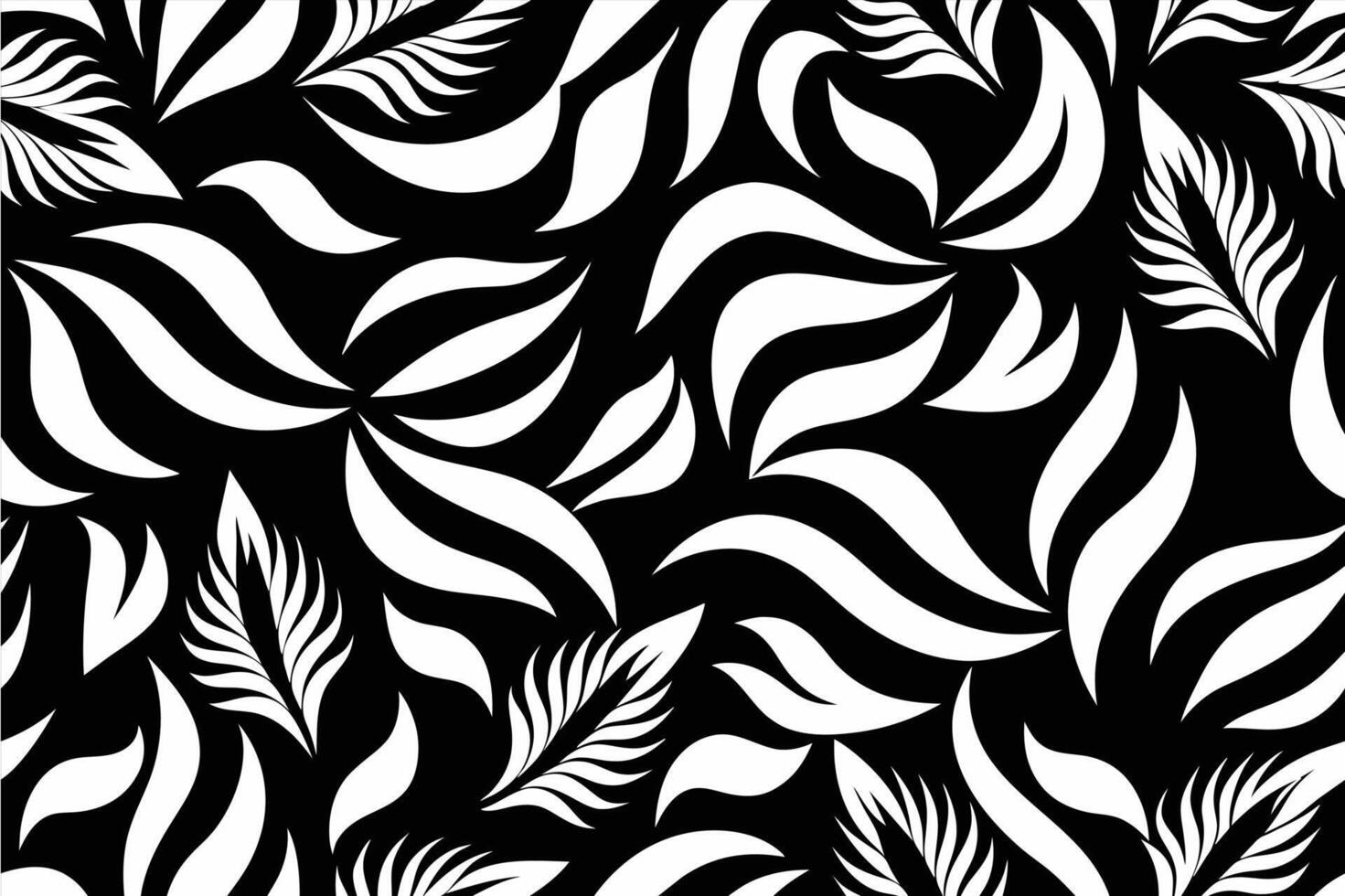 Seamless Black and White Vector Patterns