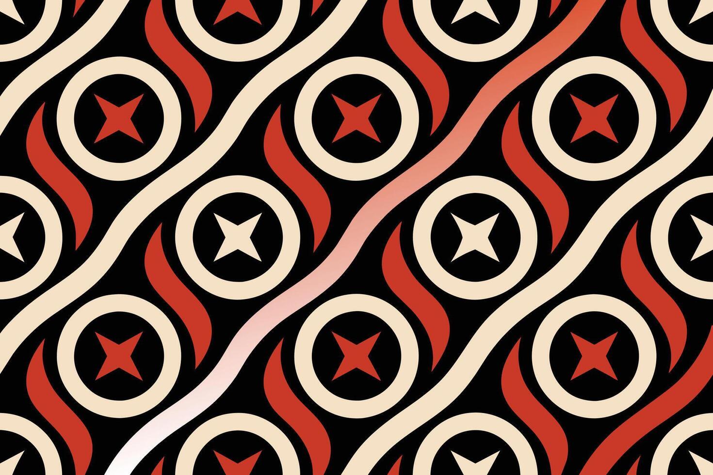monochrome background with retro pattern design vector