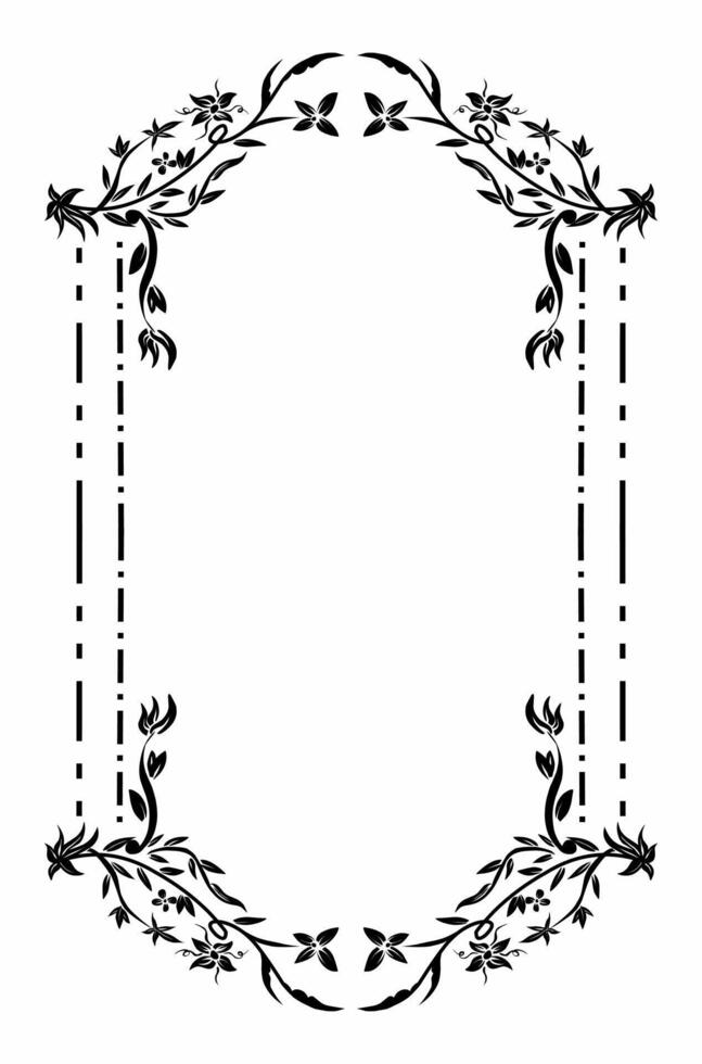 Vintage ornament frame. Decorative border frames, retro style divider. Elegant vintage frame and wedding ornaments Isolated icons vector set. Calligraphic filigree black ink borders collection