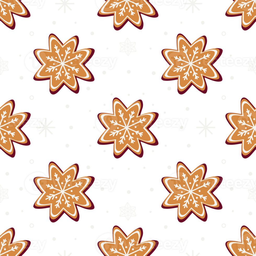 Christmas seamless pattern with sweets png