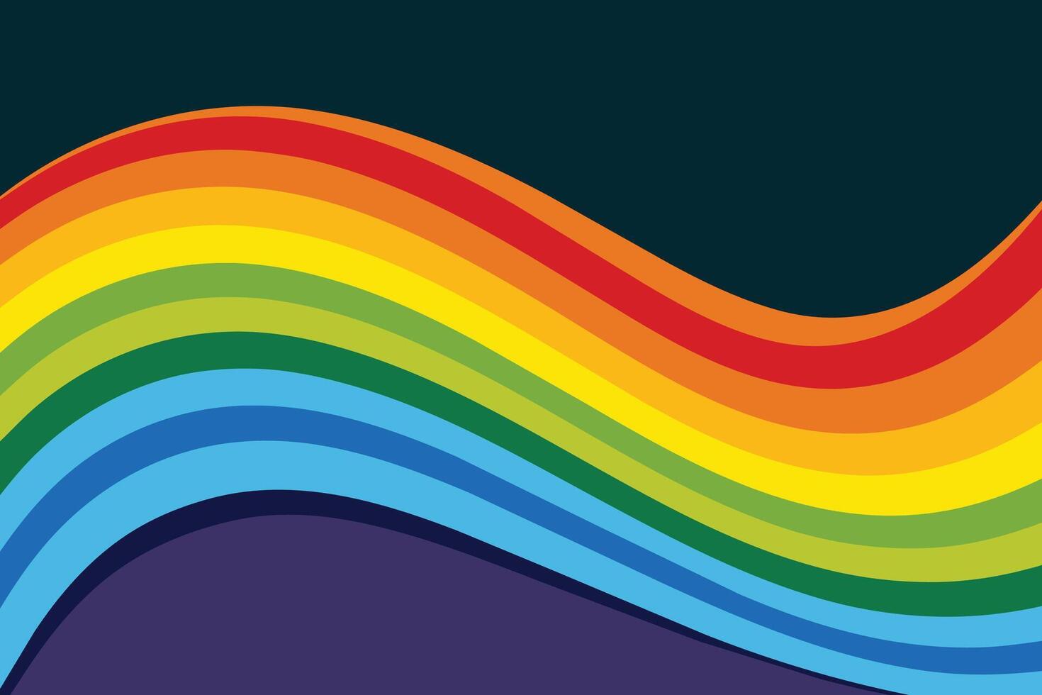 fondo abstracto de onda de arco iris vector