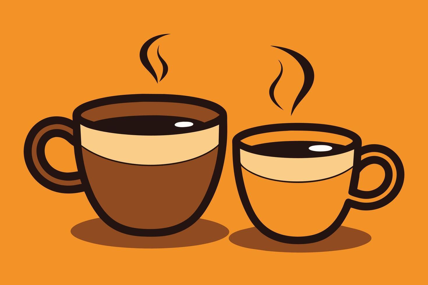 Hand Drawn Coffee Cups Vector