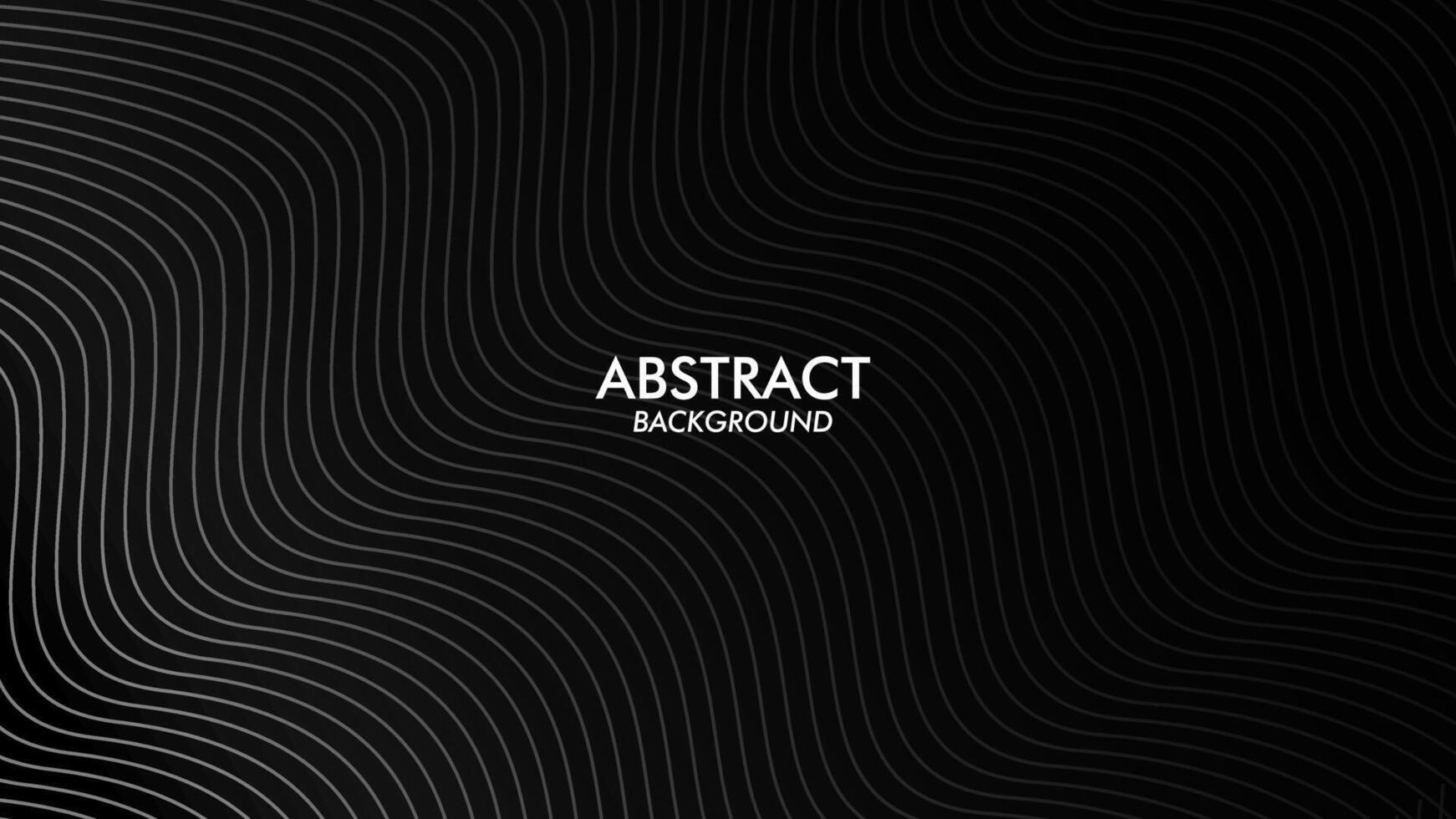 Background abstract black waves and lines pattern vector