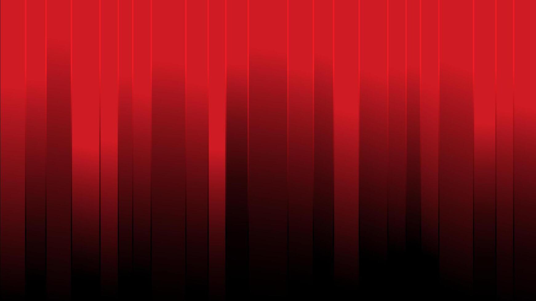Red with black abstract background gradient dynamic lines vector