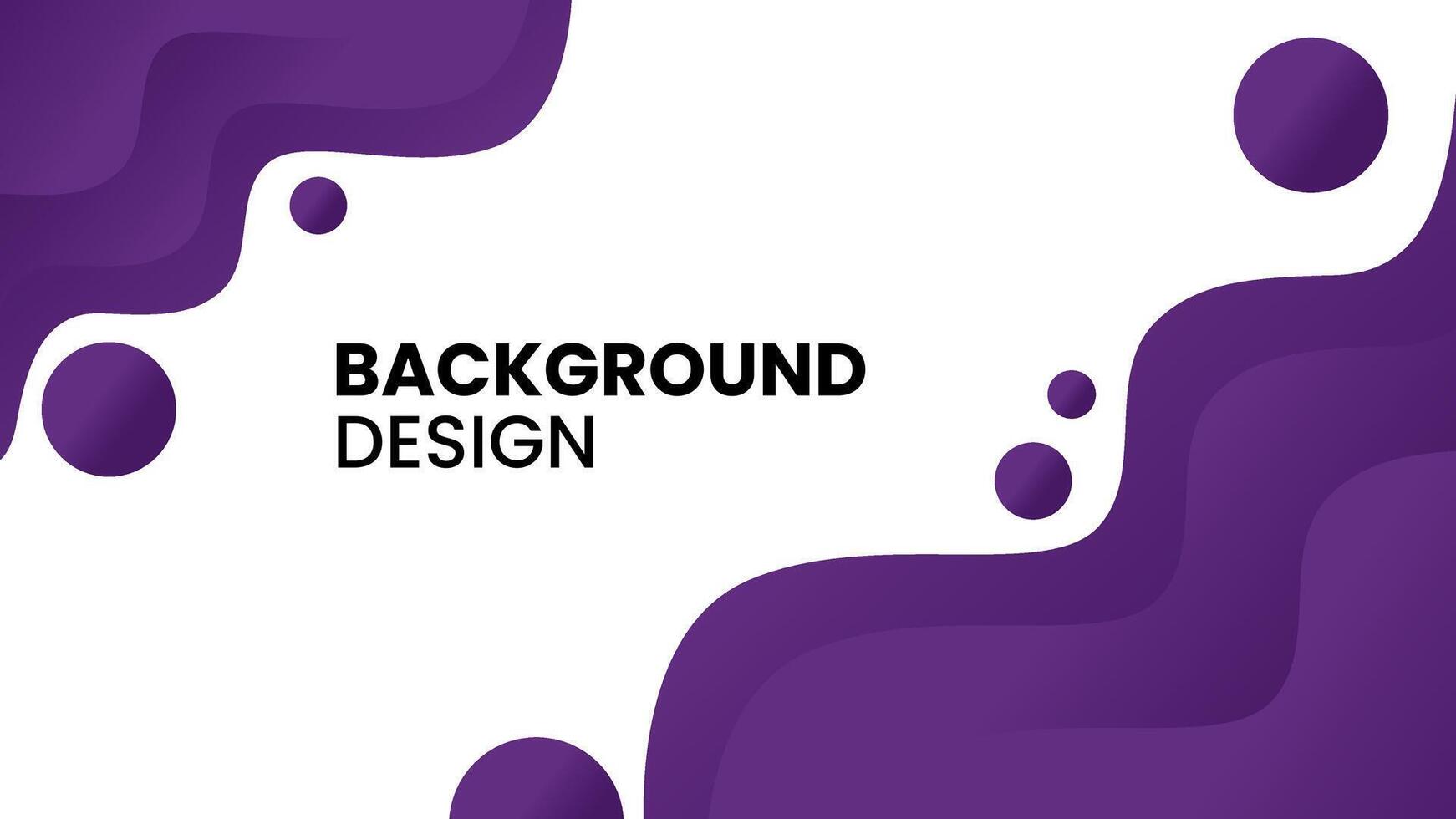 Purple modern background design. Creative banner design with wave shapes for template. Simple horizontal banner. vector