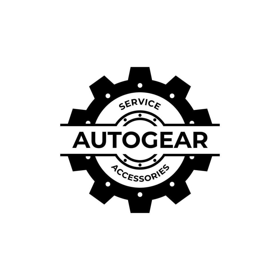engranaje rueda automotor industria Clásico Insignia emblema etiqueta logo diseño vector