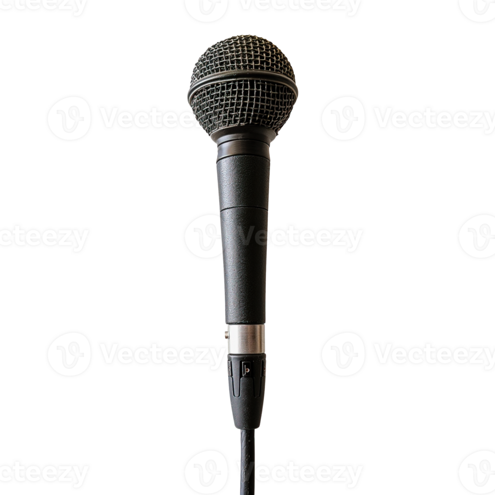 AI generated Vocal professional electrodynamic audio microphone png