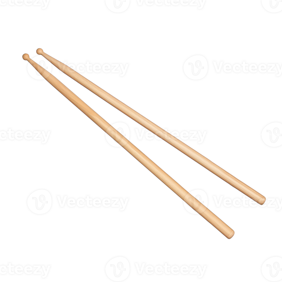 ai gegenereerd twee trommel hout stokjes musical uitrusting png