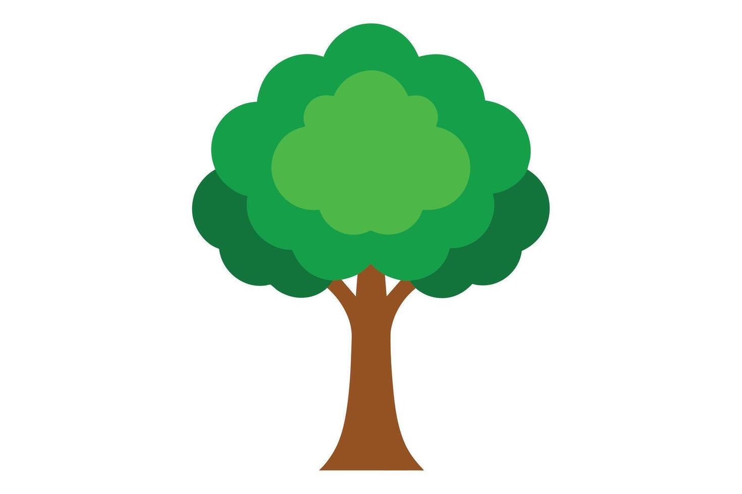 Tree Clipart Set Vector Illustration set isolated on white background