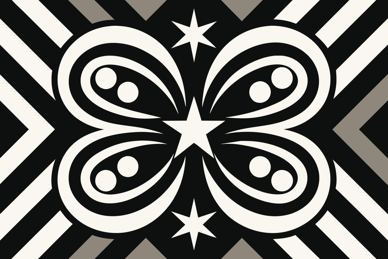 fondo monocromo con diseño de patrón retro vector