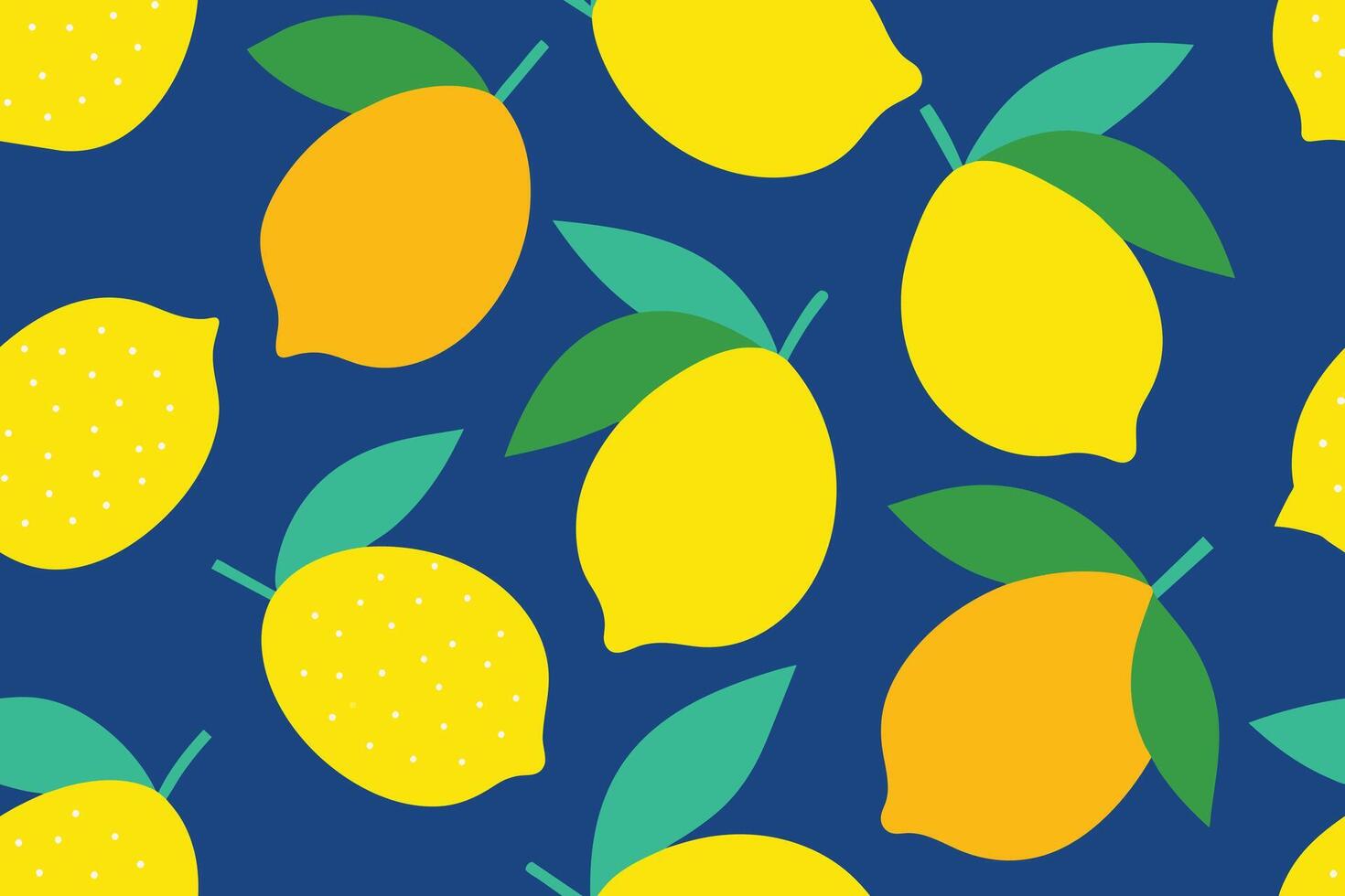 Lemon Pop Art Pattern Background vector