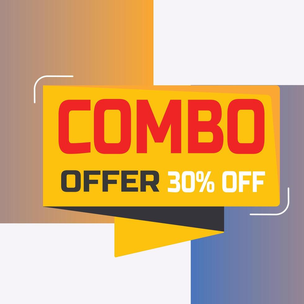 prima combo oferta etiqueta vector diseño para producto promociones, descuentos y más