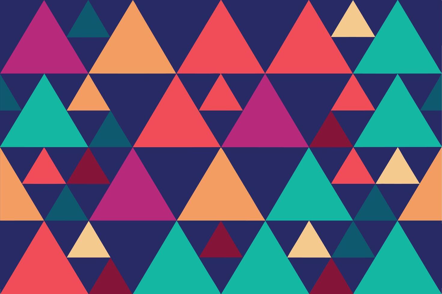 triángulo geométrico abstracto de patrones sin fisuras vector