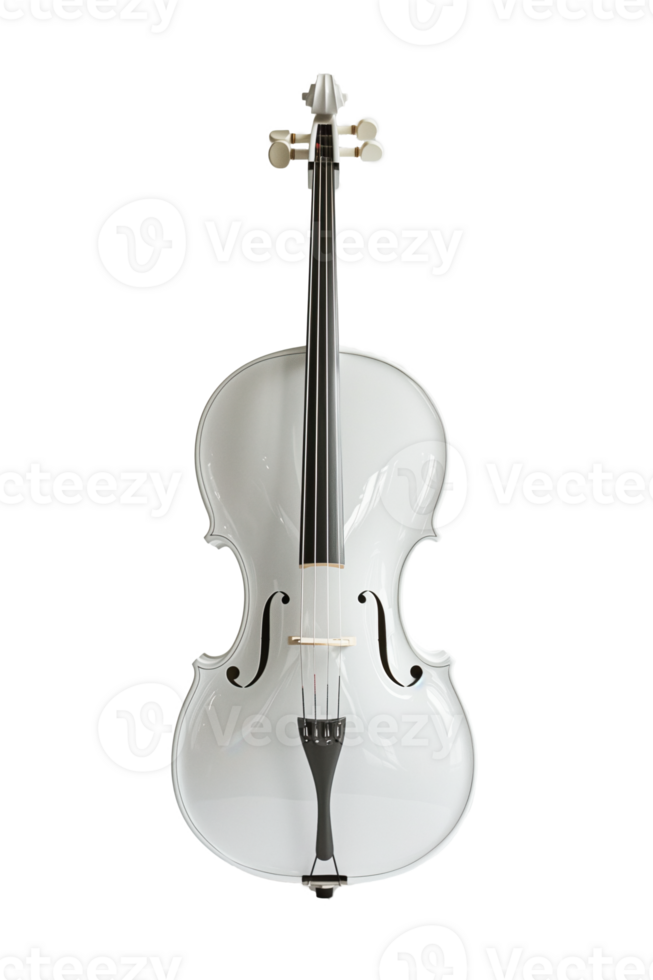 ai generiert Weiß Orchester Cello Musical Instrument png