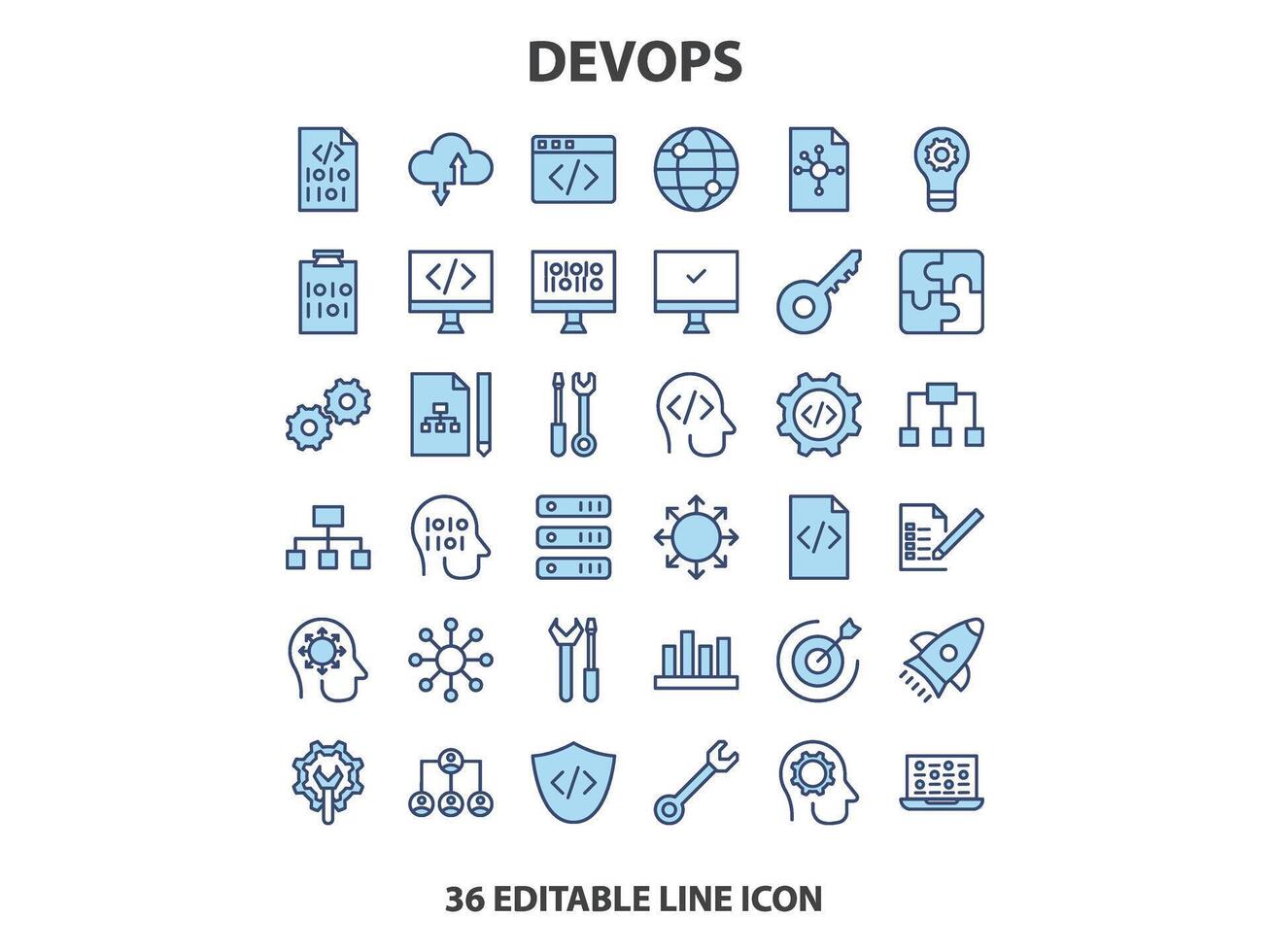 Programming coding set of web icons in line style. Software development icons for web and mobile app. Code, api, programmer, developer, information technology, coder and more. Vector illustration