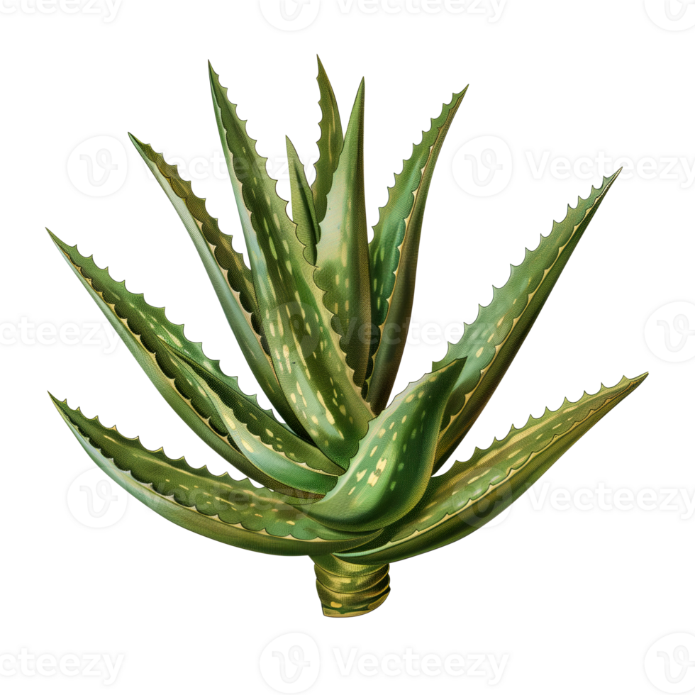 AI generated Isolated illustration of aloe vera plant png