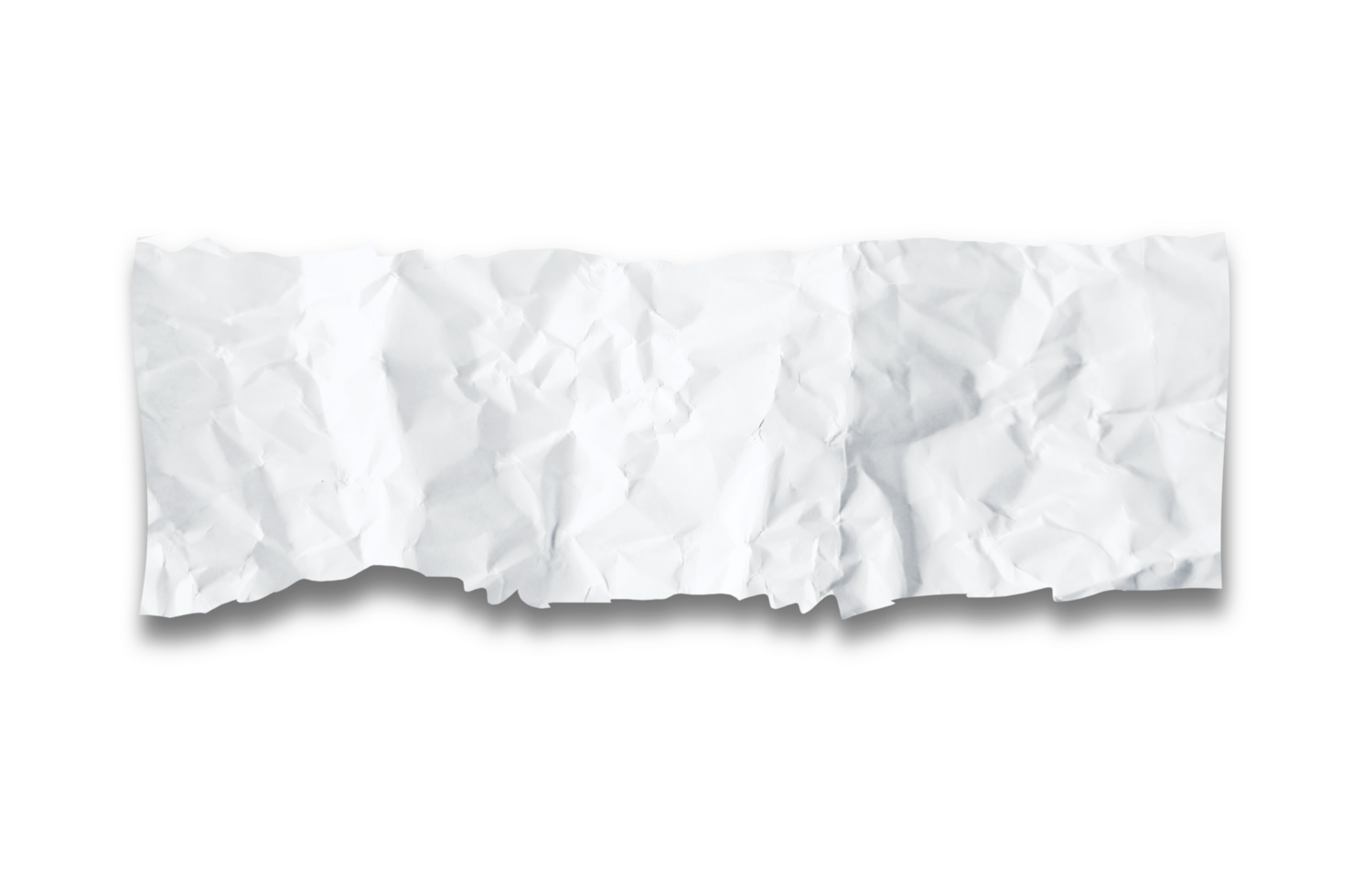 White Wrinkled paper ripped png