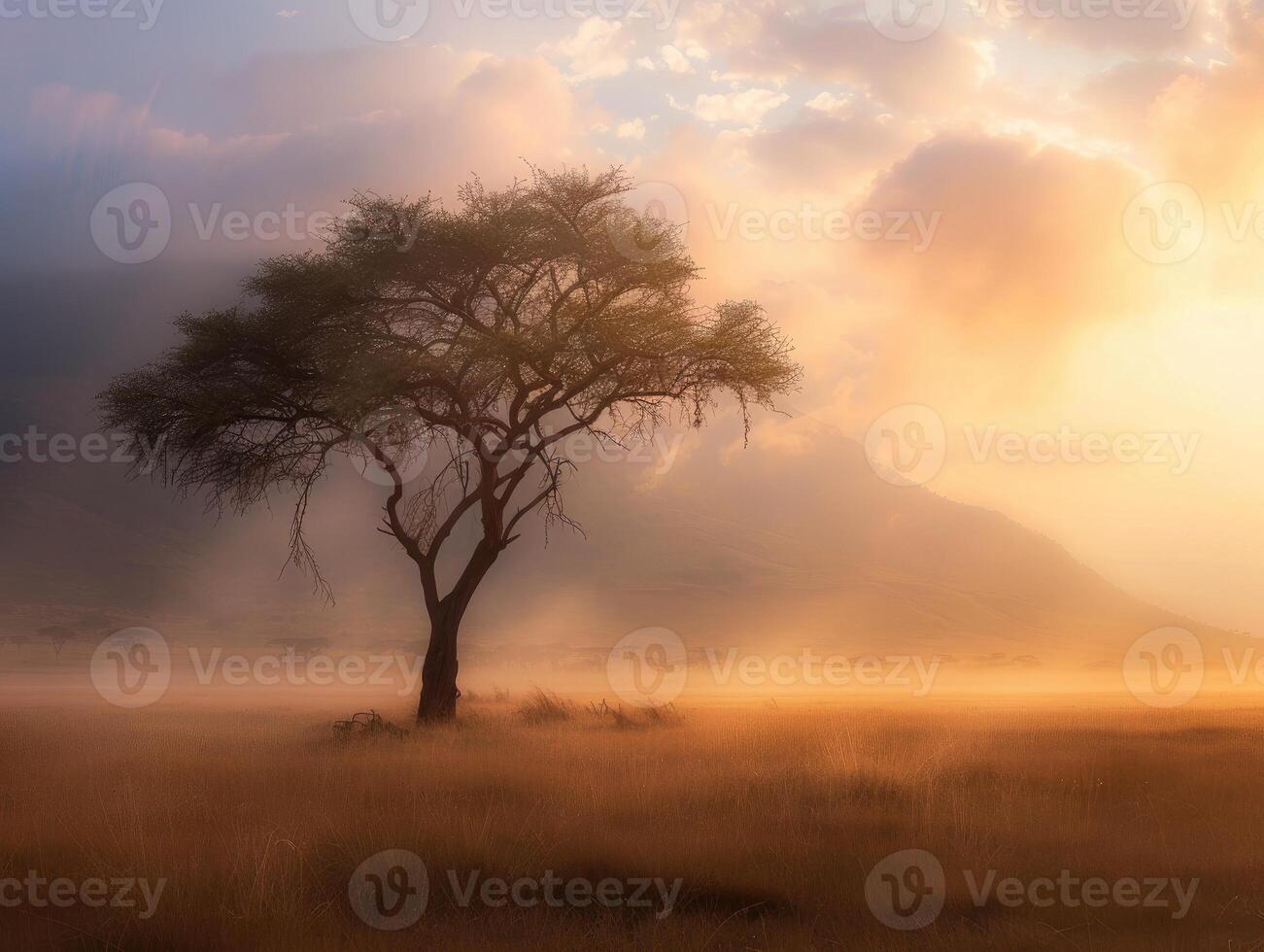 AI generated Africa landscape details photo