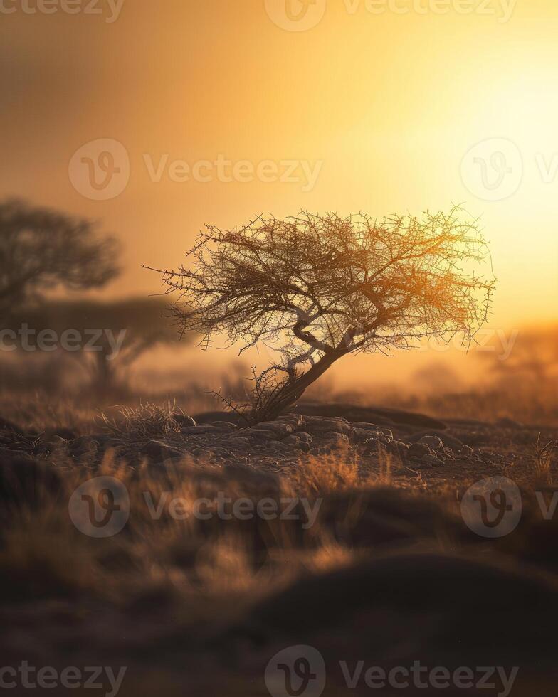 ai generado África paisaje detalles foto