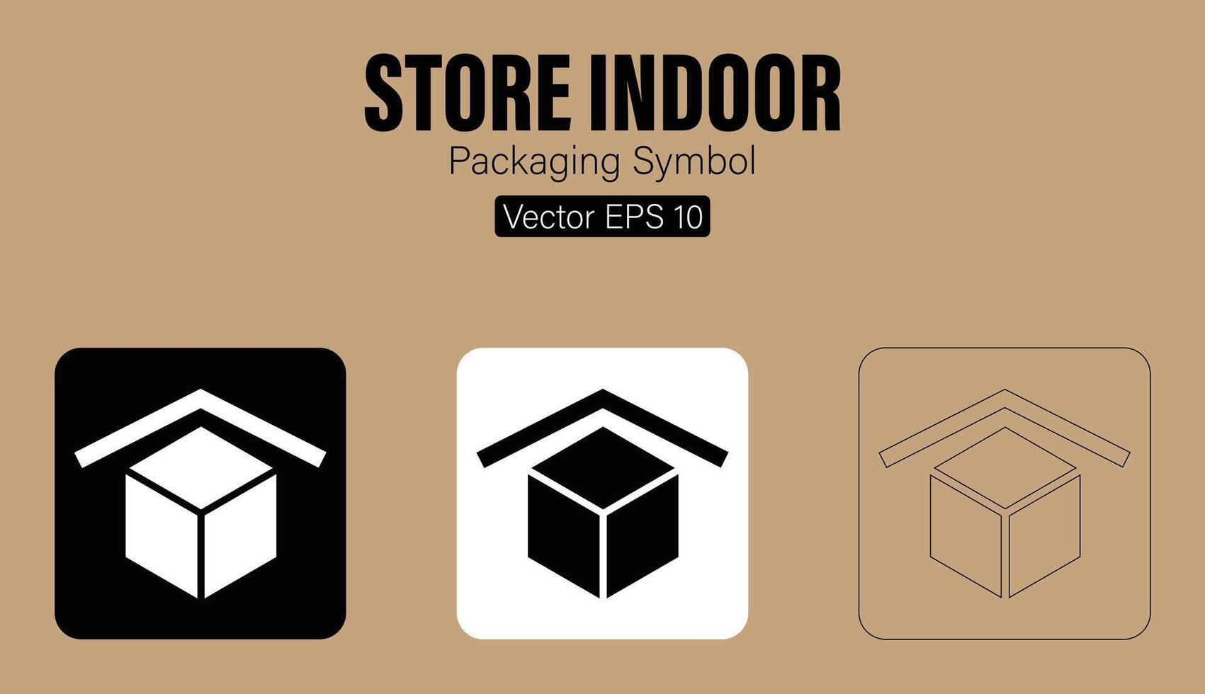 Store Indoor Packaging Symbol vector