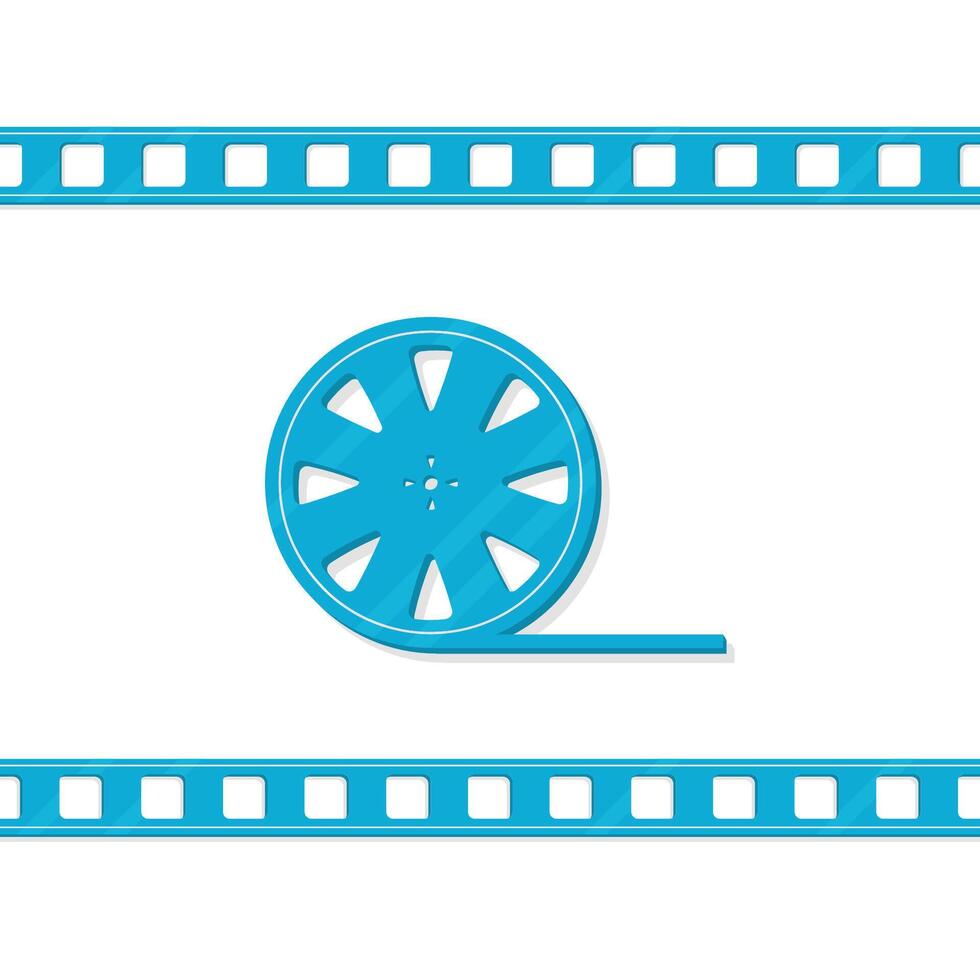 Set of film strip frame icon, vector illustration
