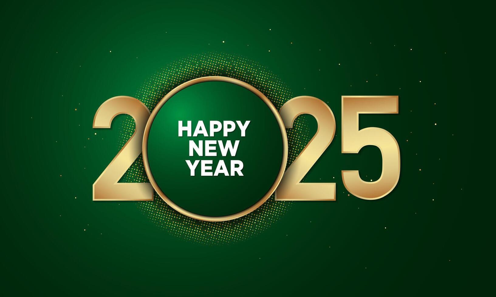 2025 Happy New Year Background Design. vector
