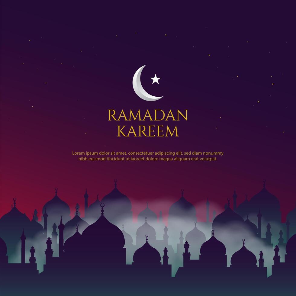 Ramadan Kareem Background Design. vector