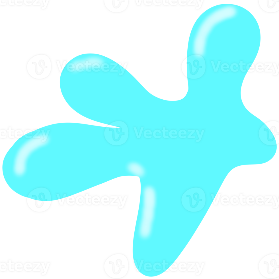 Blue water element png