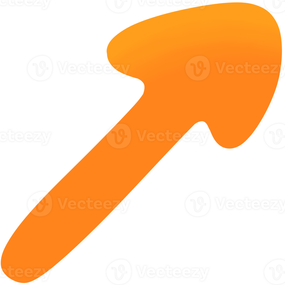 Orange yellow arrow element png