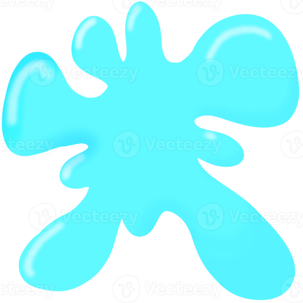 Blue water element png