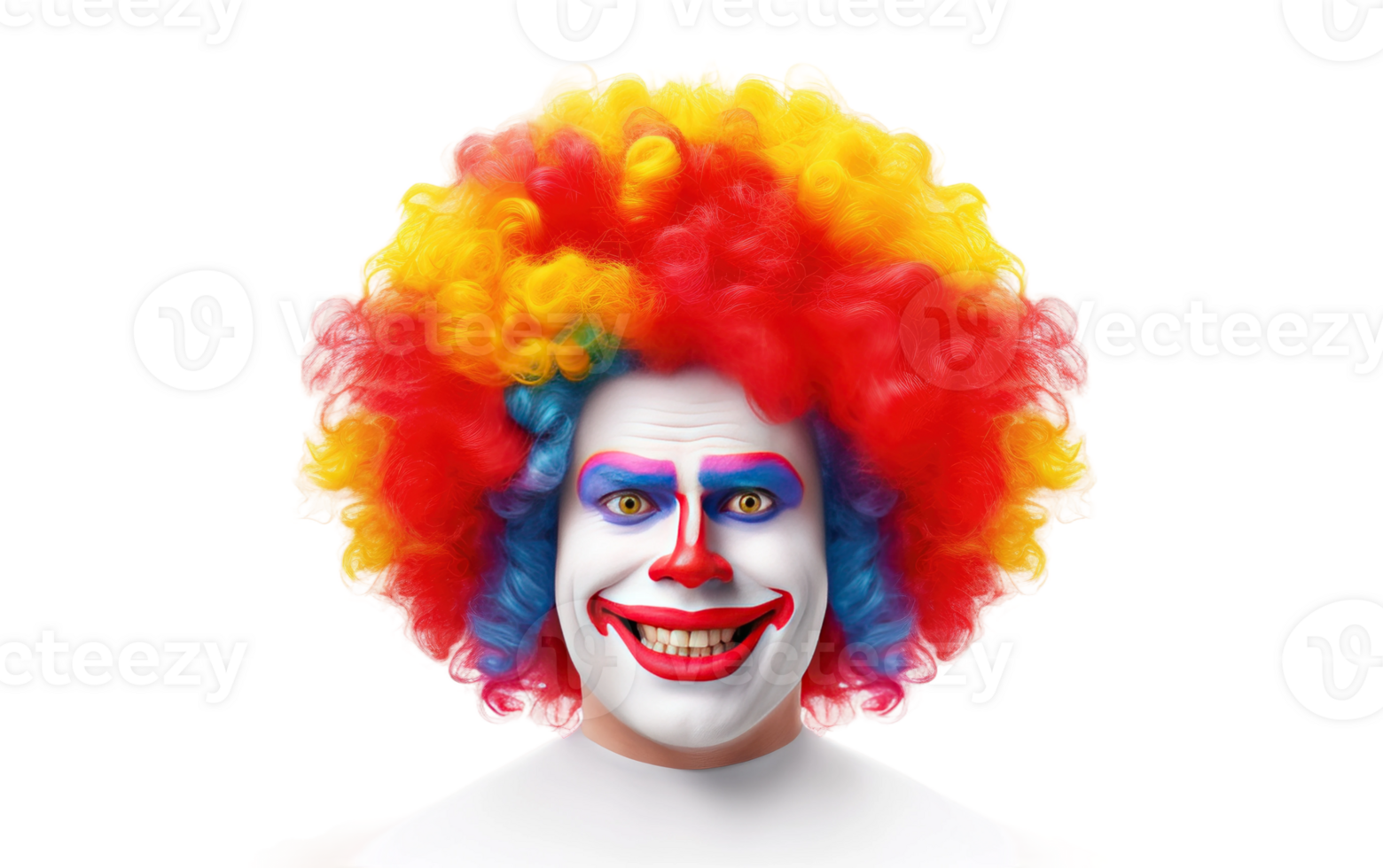 clown pruik Aan transparant achtergrond png