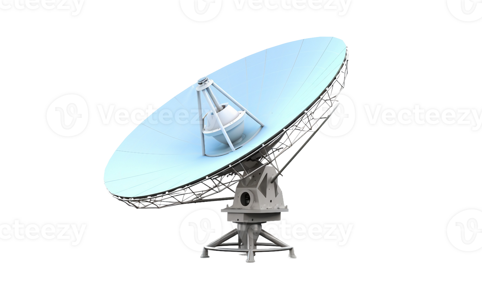 ai generiert Satellit Gericht auf transparent Hintergrund png