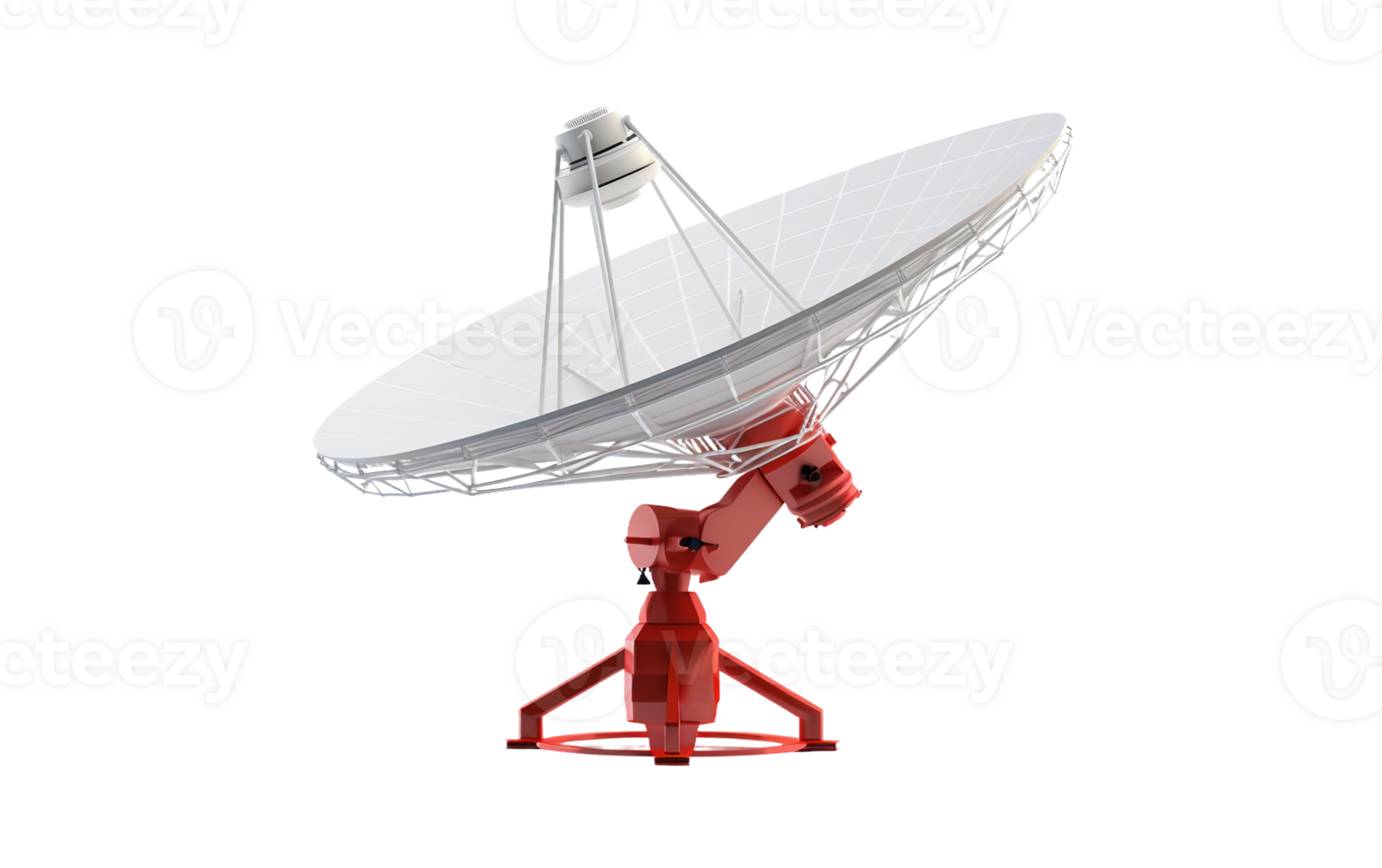 AI generated Antenna Broadcast On Transparent Background png