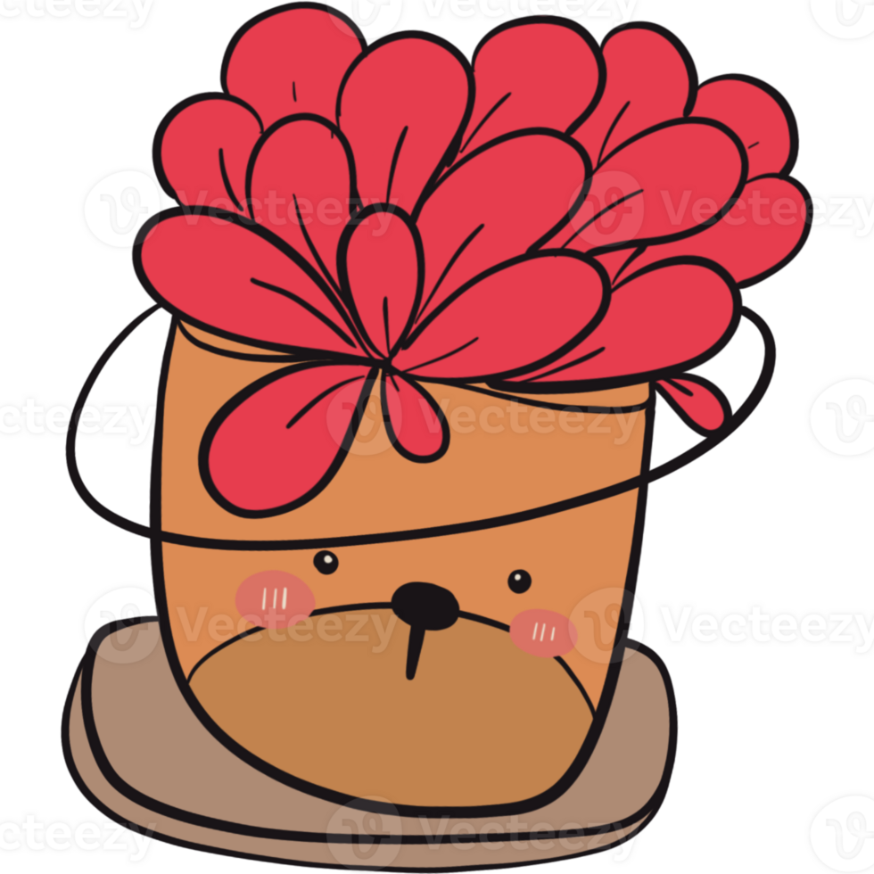 The illustration of a flower png