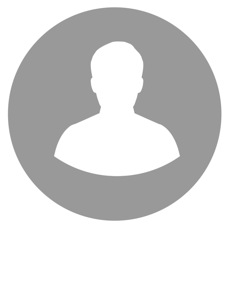 Identity unknown. Anonymous human icon symbol on transparent PNG