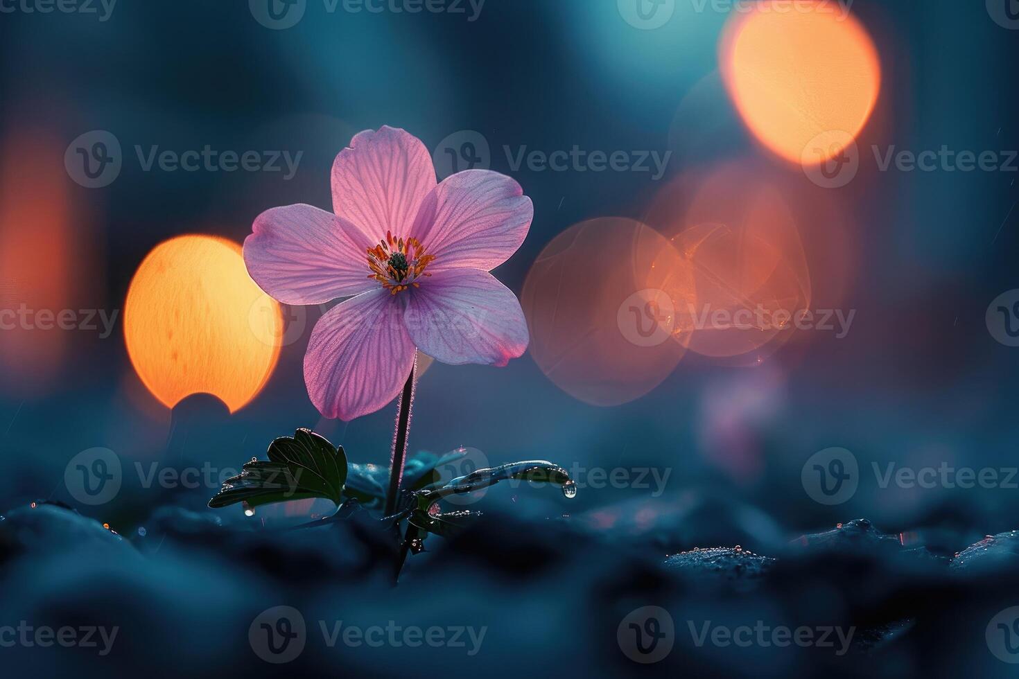 AI generated Beautiful nature spring with flowers professional photography photo