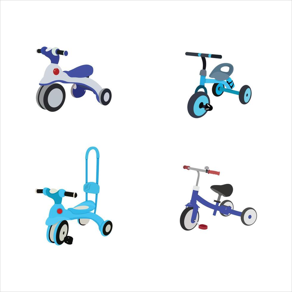 Tricycle Illustration Vector Clip Art Vector. Child Bicycle Sport, Kid Transportation Wheel, Tricycle Bicycle Drawing. Kid Transportation Bicycle.