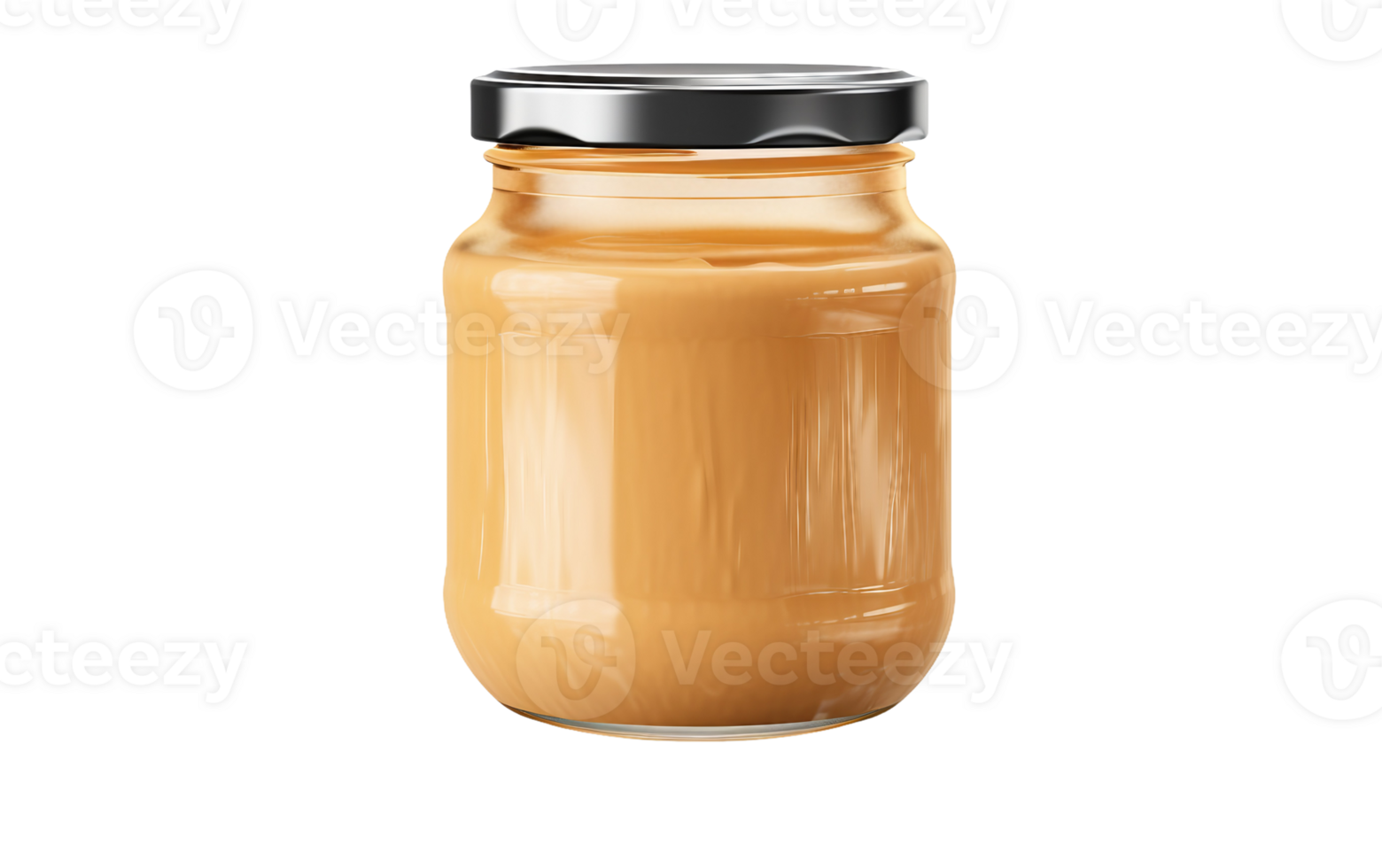 realista amendoim manteiga jarra em transparente fundo png