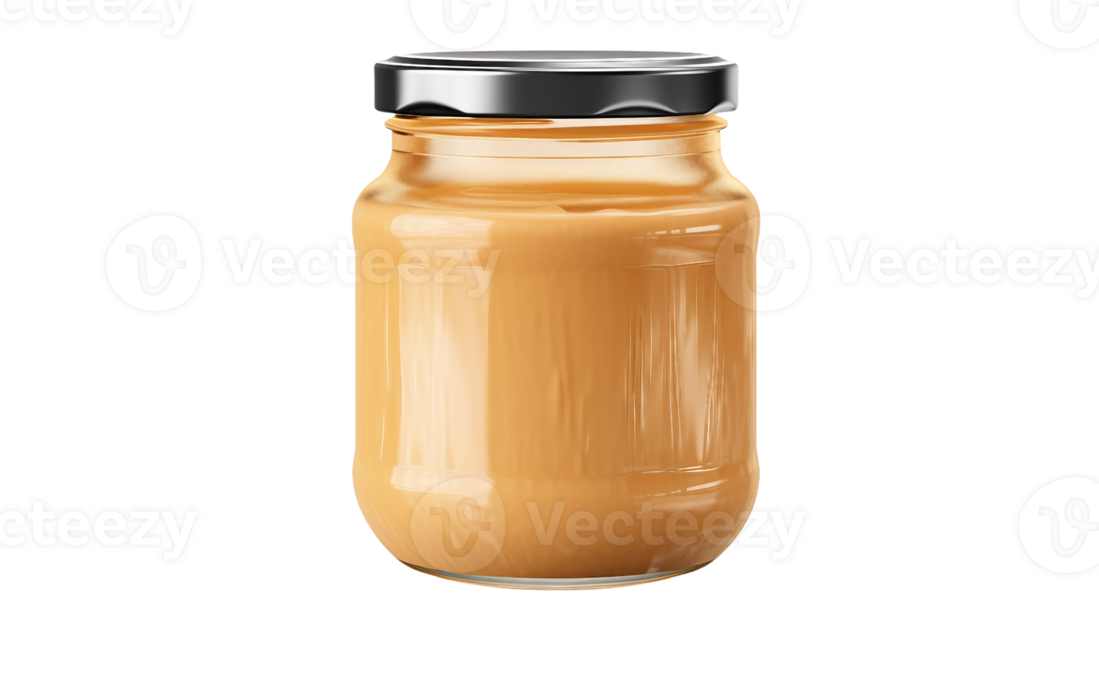 Realistic Peanut Butter Jar On Transparent Background png