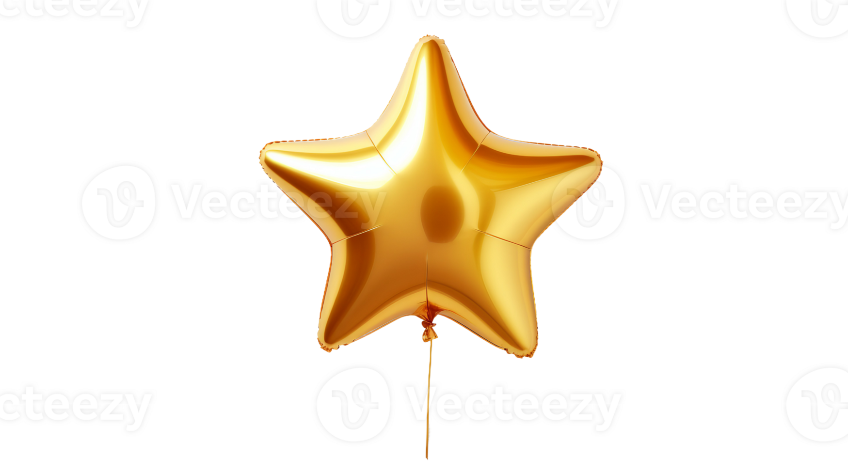 Star Balloon On Transparent Background png